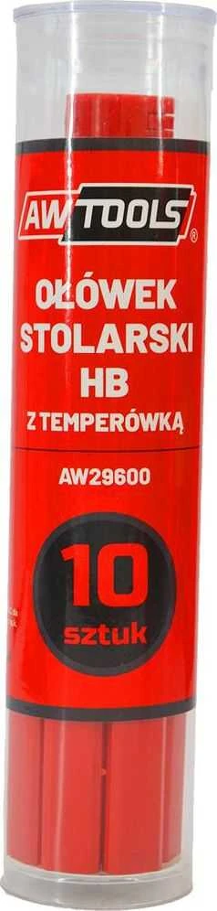 AW-Tools AWTOOLS STALIAUS PIEŠTUKAS HB RAUDONAS 10vnt. TŪTELĖJE