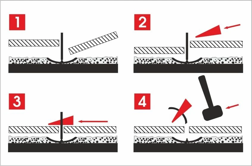 Plytelių lyginimo sistemos spaustukai AWTOOLS STANDARD | 1,5 mm, 7–15 mm, 400 vnt. (Pažeista pakuotė)