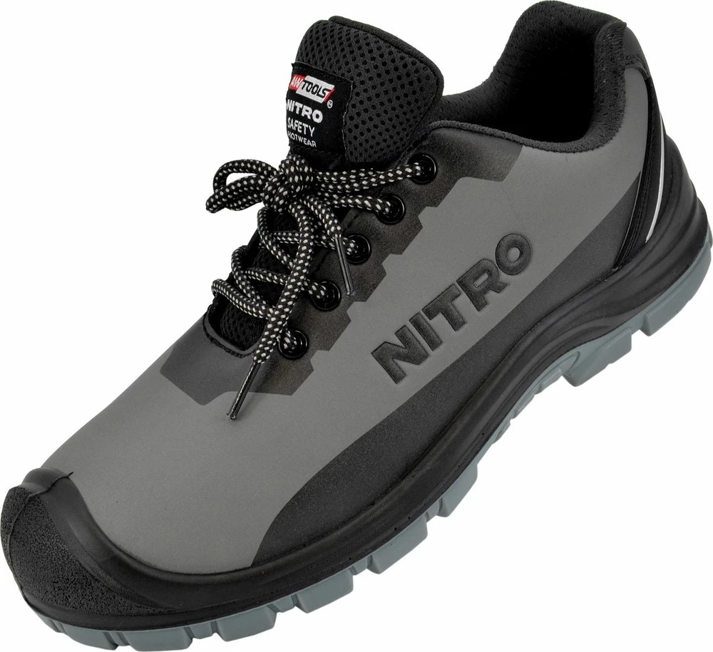 AW-Tools Apsauginiai darbo batai AWTools NITRO; S3; SR; FO; 43 pilki