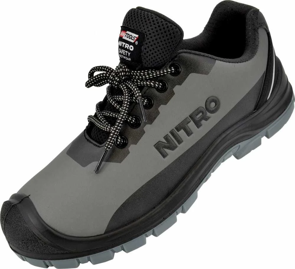 AW-Tools Apsauginiai darbo batai AWTools NITRO; S3; SR; FO; 45 pilki