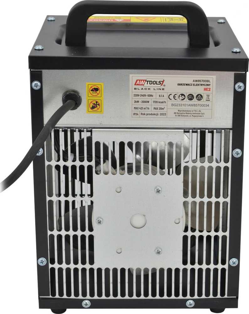 AW-Tools Elektrinis šildytuvas AWTools HE3; 3 kW; IP24