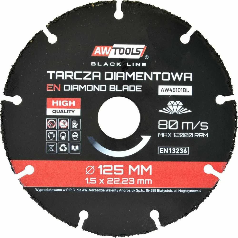 AW-Tools AWTOOLS UNIVERSALUS DISKAS 125mm