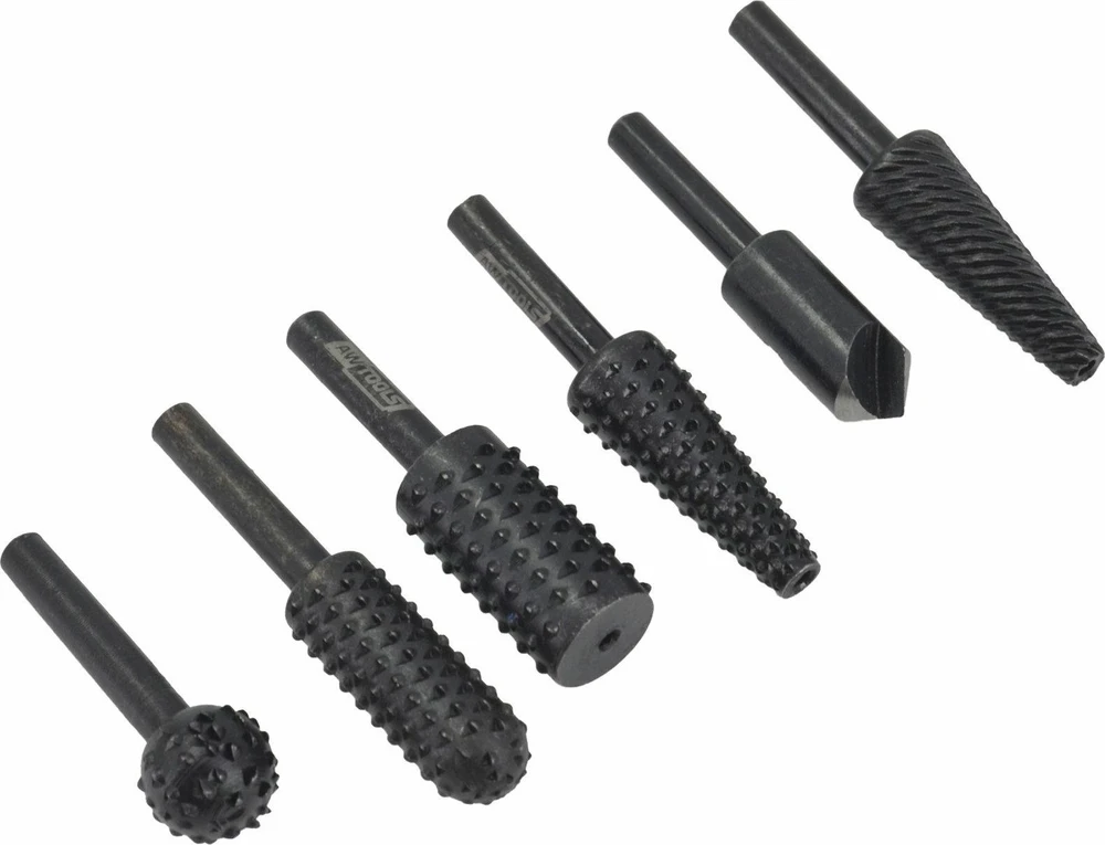 Grąžtas AW-Tools AWTOOLS FREZOS METALUI 2vnt. IR MEDIENAI 4vnt.