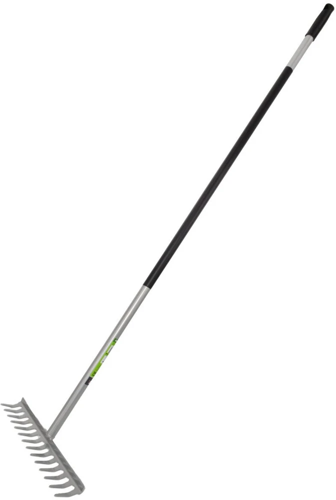 AW-Tools AWTOOLS GRĖBLYS SU KOTU METALINIS L140 14 DANTŲ