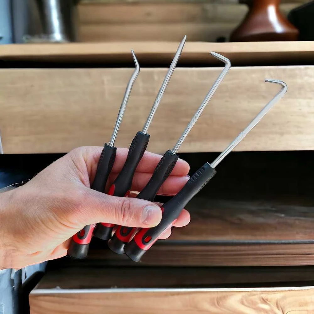 AW-Tools AWTOOLS KABLIUKŲ RINKINYS SU RANKENA 4 vnt.
