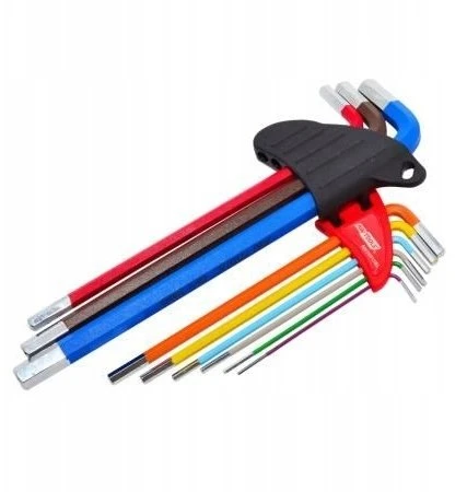 AW-Tools AWTOOLS RAKTAI ŠEŠIAKAMPIAI HEX / 1,5-10,0mm / 9vnt. ILGI Juodas LINE