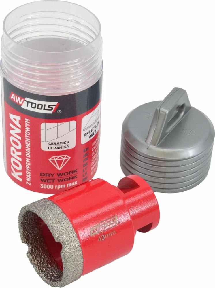 AW-Tools AWTOOLS KARŪNA M14 14mm DEIMANTINIS GRĄŽTAS