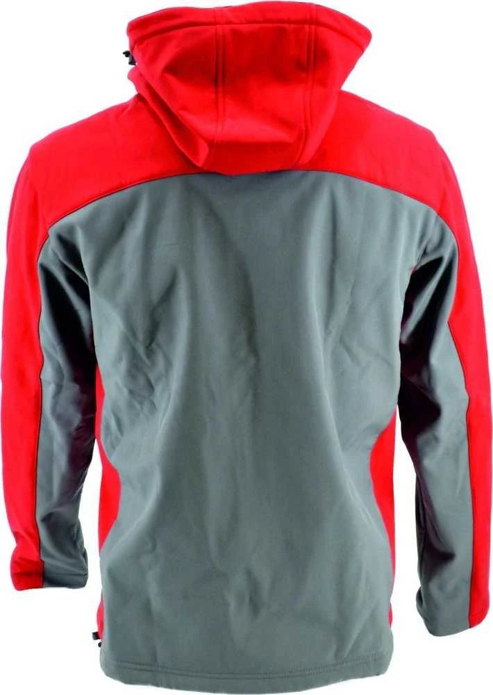 AW-Tools Darbinė striukė su gobtuvu AWTools AW02705; T4; 3XL raudona/pilka