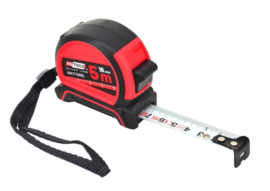 AW-Tools AWTOOLS RULETĖ 5m x 19mm ABS NAILONINĖ DANGA