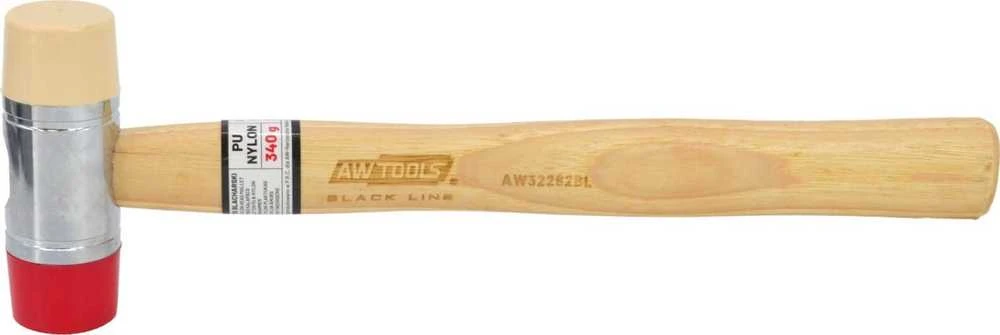 AW-Tools AWTOOLS SKARDININKO PLAKTUKAS PU-NYLON 315mm 340g Juodas LINE
