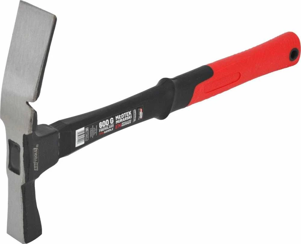 AW-Tools AWTOOLS MŪRININKO PLAKTUKAS 600g STIKLO PLUOŠTAS Juodas LINE