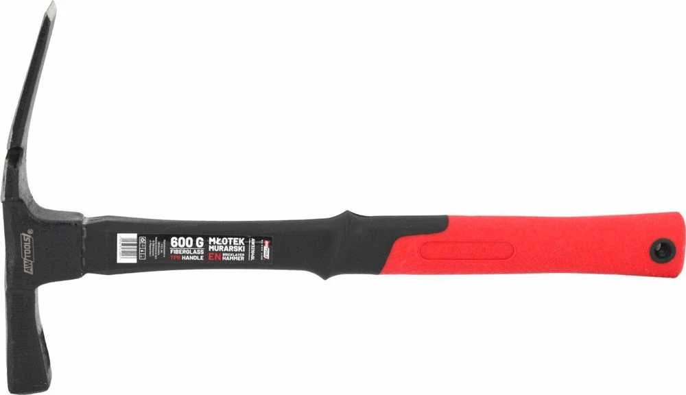 AW-Tools AWTOOLS MŪRININKO PLAKTUKAS 600g STIKLO PLUOŠTAS Juodas LINE