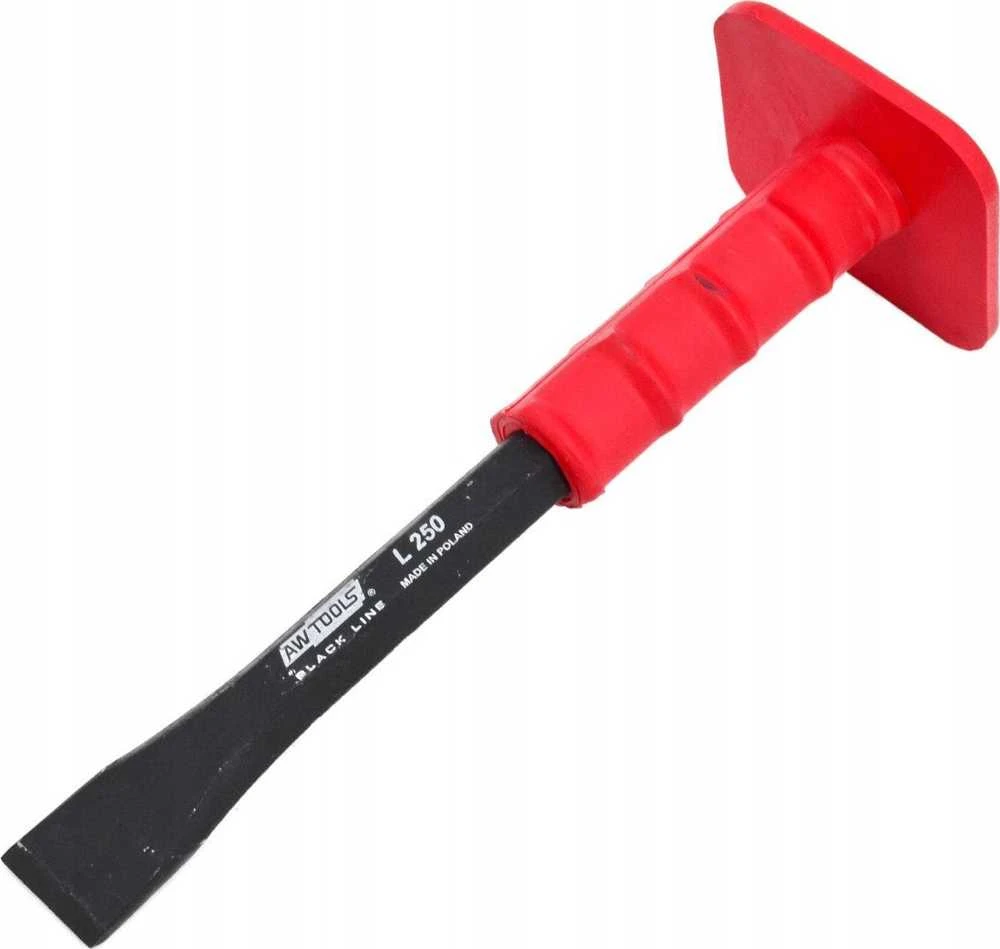 AW-Tools AWTOOLS MŪRININKO KALTAS SU APSAUGA 300mm Juodas LINE