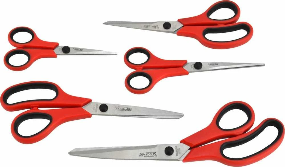 AWTOOLS žirklių rinkinys iš 5 dalių