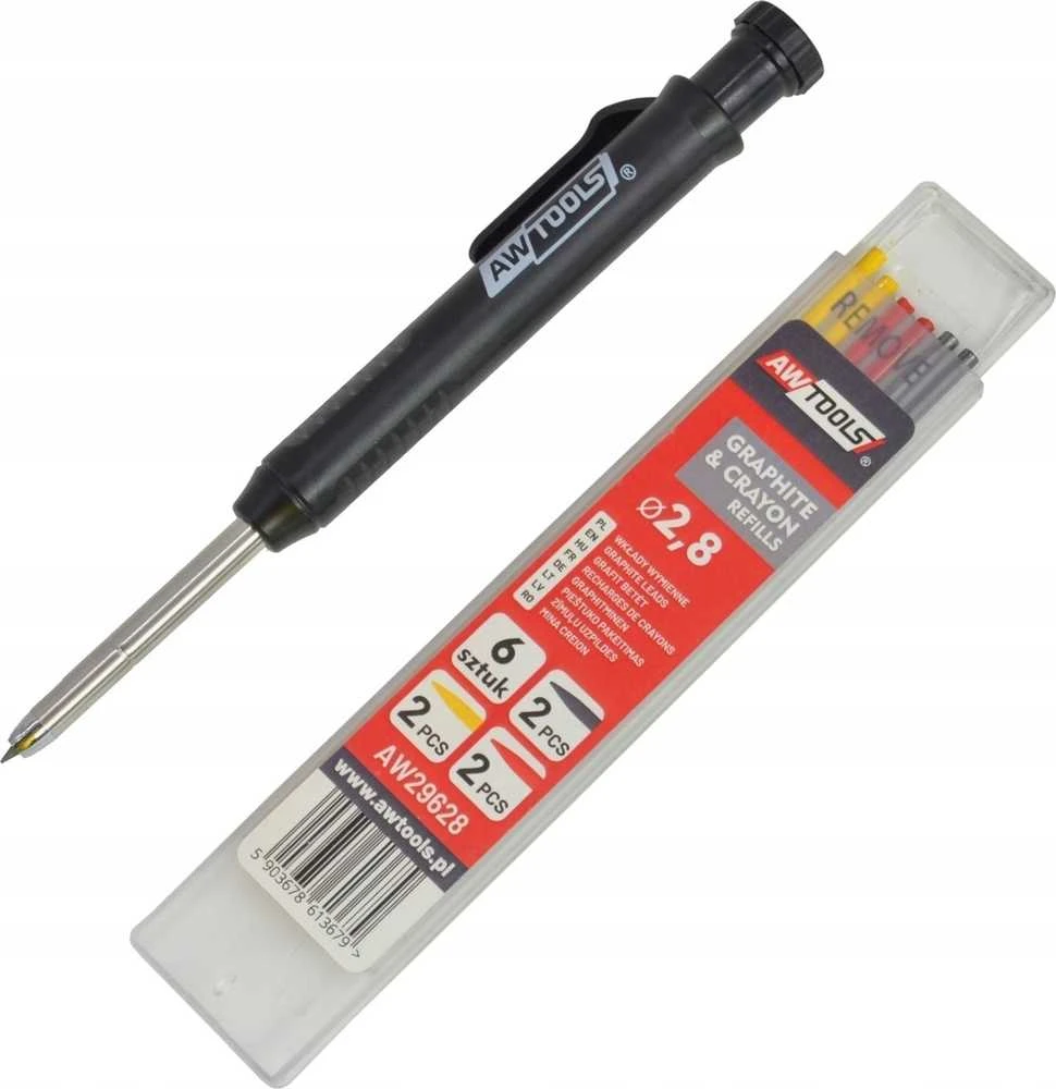 AW-Tools AWTOOLS AUTOMATINIS PIEŠTUKAS + ŠERDELĖS 6vnt.