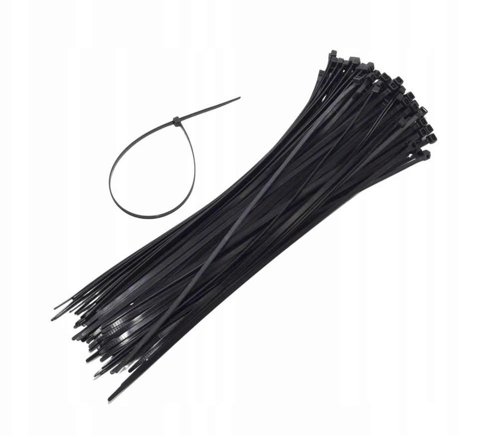 AW-Tools AWTOOLS PLASTIKINIAI KABELIŲ SURIŠTUKAI JUODI 7,6×400/100vnt.