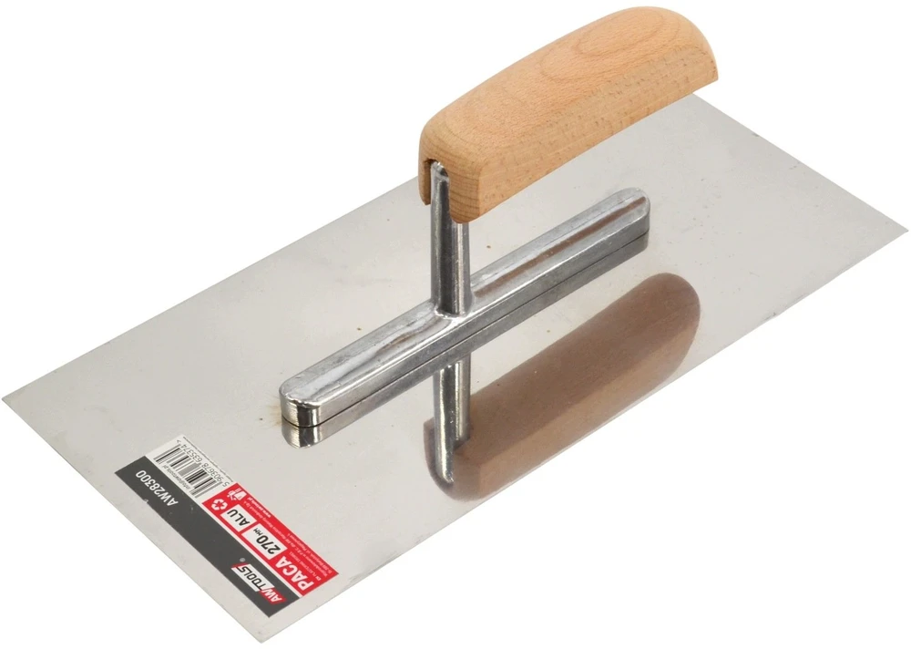 AW-Tools AWTOOLS METALINĖ GLAISTYKLĖ 270mm MEDINĖ RANKENA ALIUMININIS PAGRINDAS