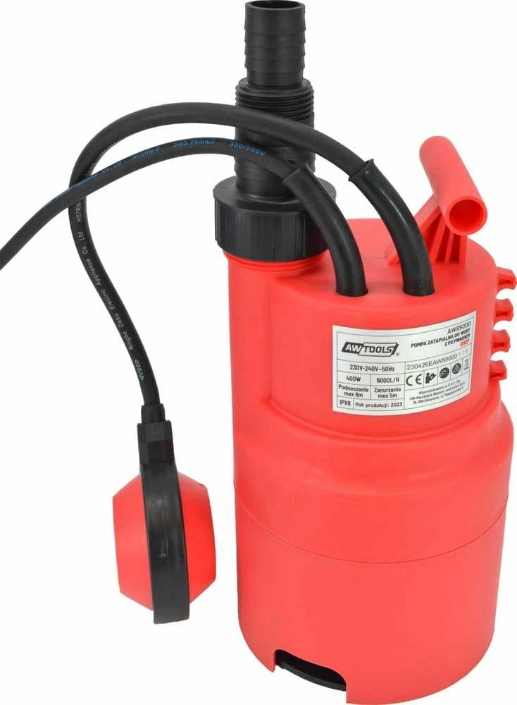 AW-Tools nešvaraus vandens siurblys su plūde AW85000 400W