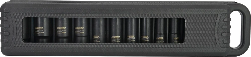 AW-Tools Smūginių galvučių rinkinys AWTools AW38690BL; 1/2''; 10-32 mm; 13 vnt.