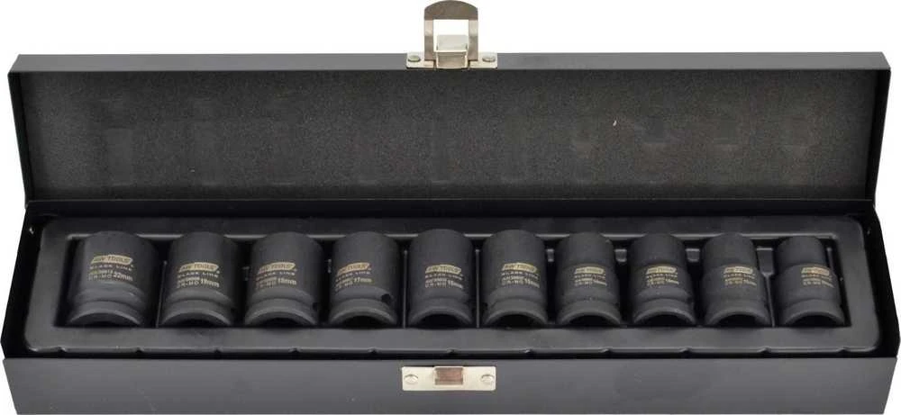 AW-Tools Smūginių galvučių rinkinys AWTools AW38623BL; 1/2''; 10-22 mm; 10 vnt.