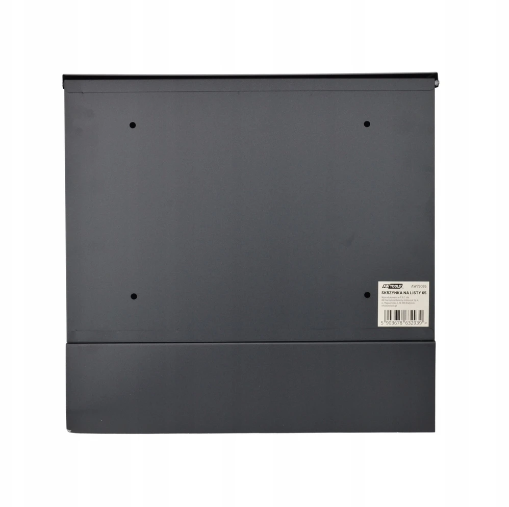 AW-Tools AWTOOLS PAŠTO DĖŽUTĖ ANTRACITO SPALVOS 65 / 370x370x105mm