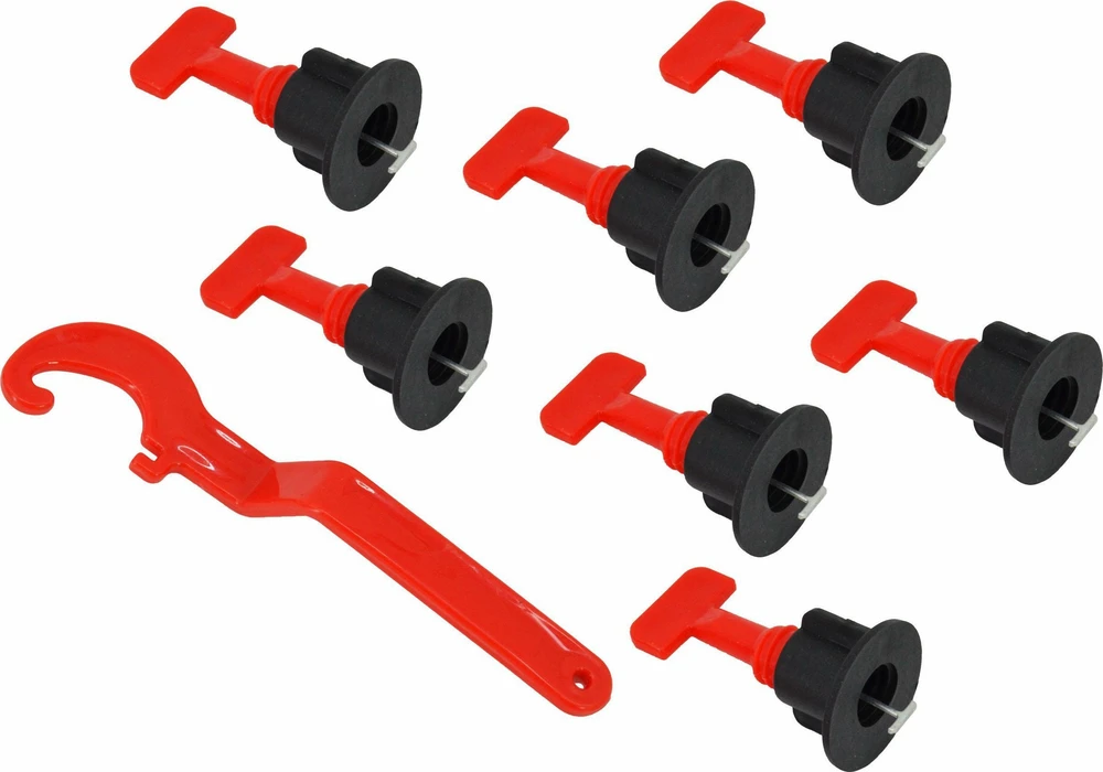 AW-Tools AWTOOLS PLYTELIŲ LYGIAVIMO SISTEMA 50vnt. + RAKTAS