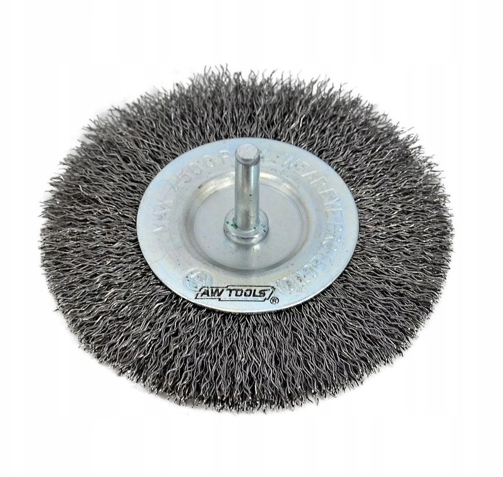 AW-Tools AWTOOLS DISKINIS ŠEPETYS SU KOTELIU 120mm, GOFRUOTA VIELA
