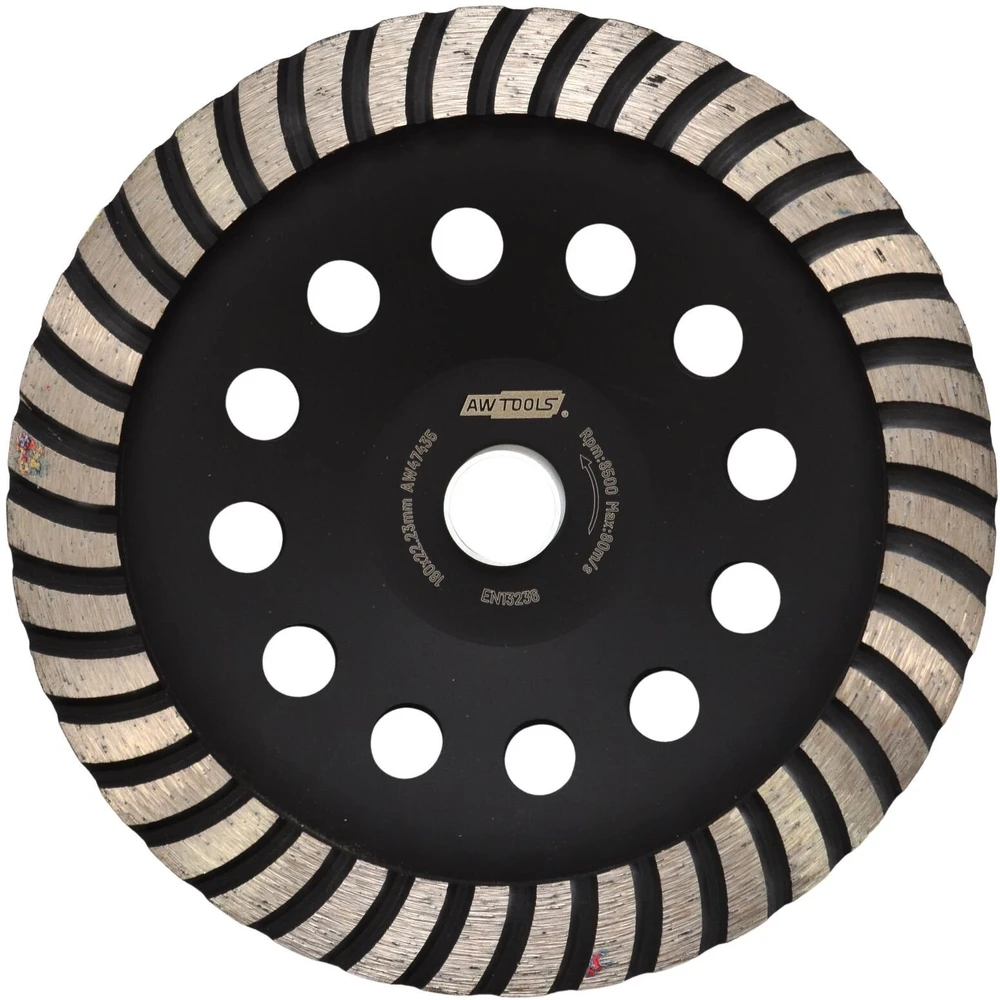 AW-Tools AWTOOLS DEIMANTINIS DISKAS BETONO ŠLIFAVIMUI TURBO / 180mm