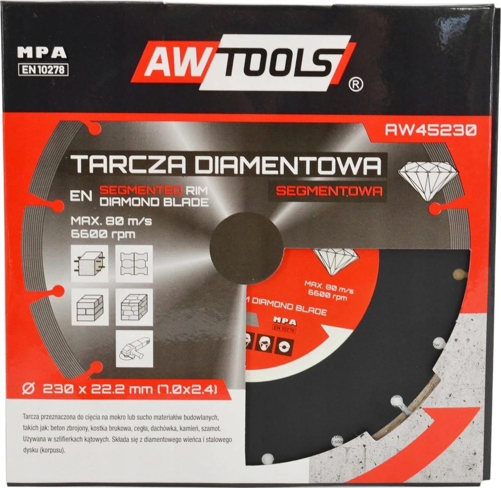 AW-Tools AWTOOLS DEIMANTINIS DISKAS 400×32 / SEGMENTINIS