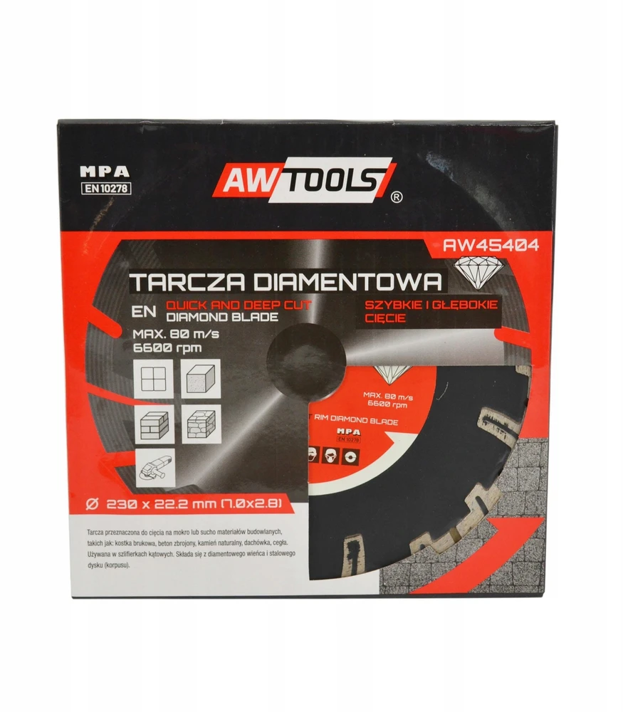 AW-Tools AWTOOLS DEIMANTINIS DISKAS 350×32 / SEGMENTINIS GILIAM PJOVIMUI