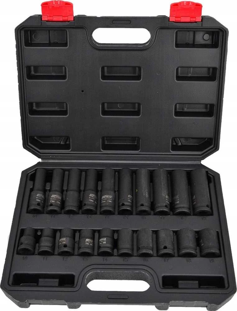 AW-Tools Smūginių galvučių rinkinys AWTools AW38695BL; 1/2''; 10-19 mm; 20 vnt.