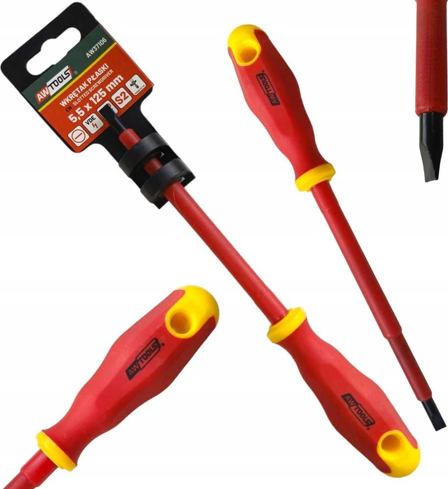 AW-Tools AWTOOLS ATSUKTUVAS PLOKŠČIAS VDE 5,5x125mm