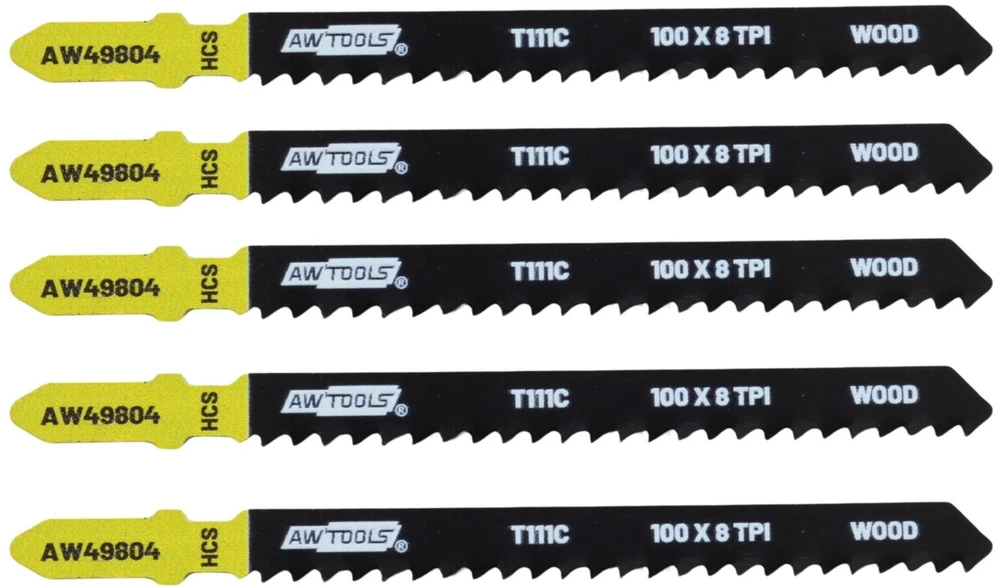 AW-Tools AWTOOLS PJŪKLELIS SIAURAPJŪKLIUI 100mm T111C /5vnt. /MEDIENAI