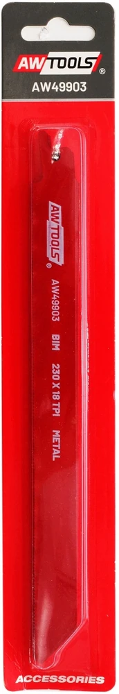 AW-Tools AWTOOLS BiM PJŪKLELIS SLANKIOJANČIAM PJŪKLUI 230mm 18 TPI /5vnt /METALUI