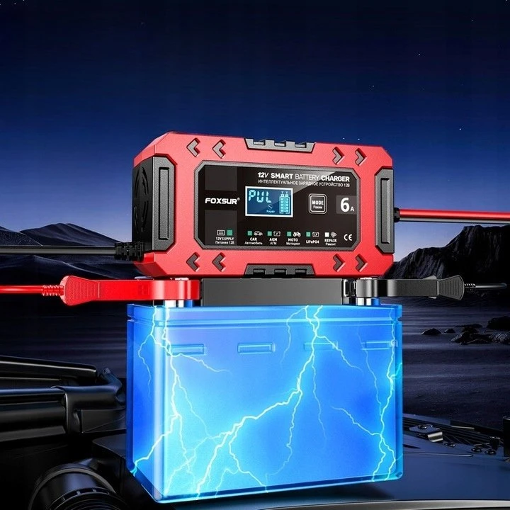 EM IŠTIESINTUVAS FOXSUR 12V 6A LCD
