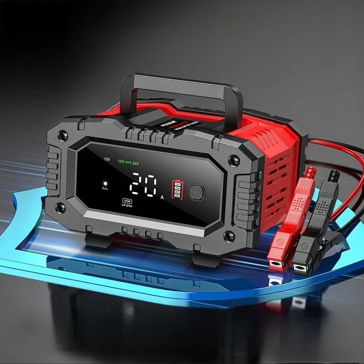 EM IŠTIESINTUVAS FOXSUR 12V&24V 20A LCD