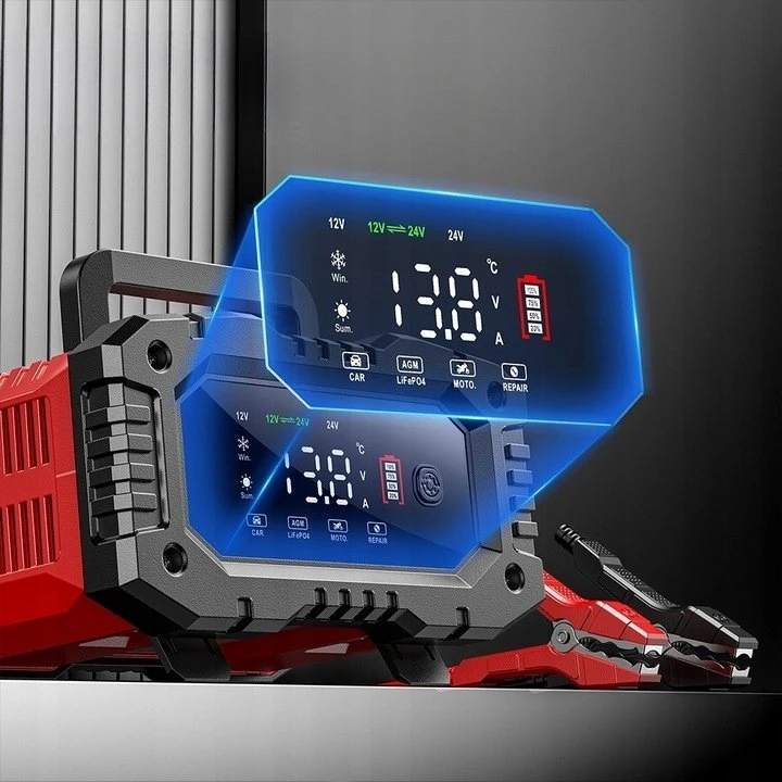EM IŠTIESINTUVAS FOXSUR 12V&24V 20A LCD