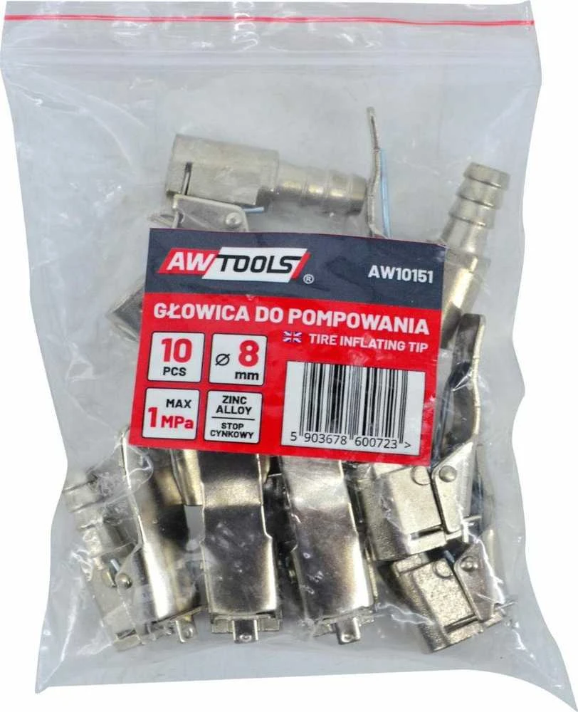AW-Tools AWTOOLS POMPOS GALVUTĖ 6mm / 10vnt.