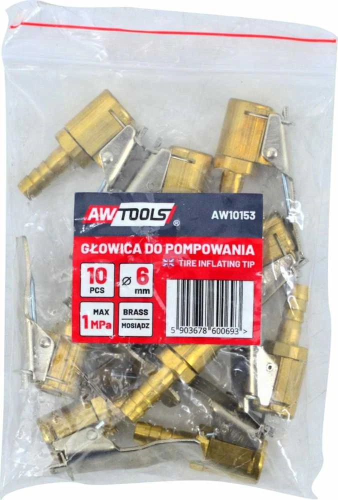 AW-Tools AWTOOLS POMPOS GALVUTĖ 8mm / ŽALVARIS 10 vnt.