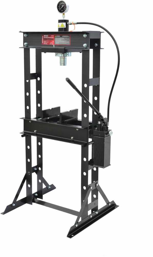 AW-Tools AWTOOLS HIDRAULINIS PRESAS SU MANOMETRU 30T / DVIGUBAS STŪMOKLIS