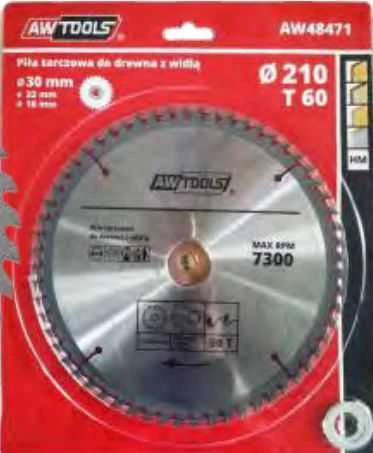 AW-Tools AWTOOLS WIDI diskinis pjūklas 350x30/22/16x40z