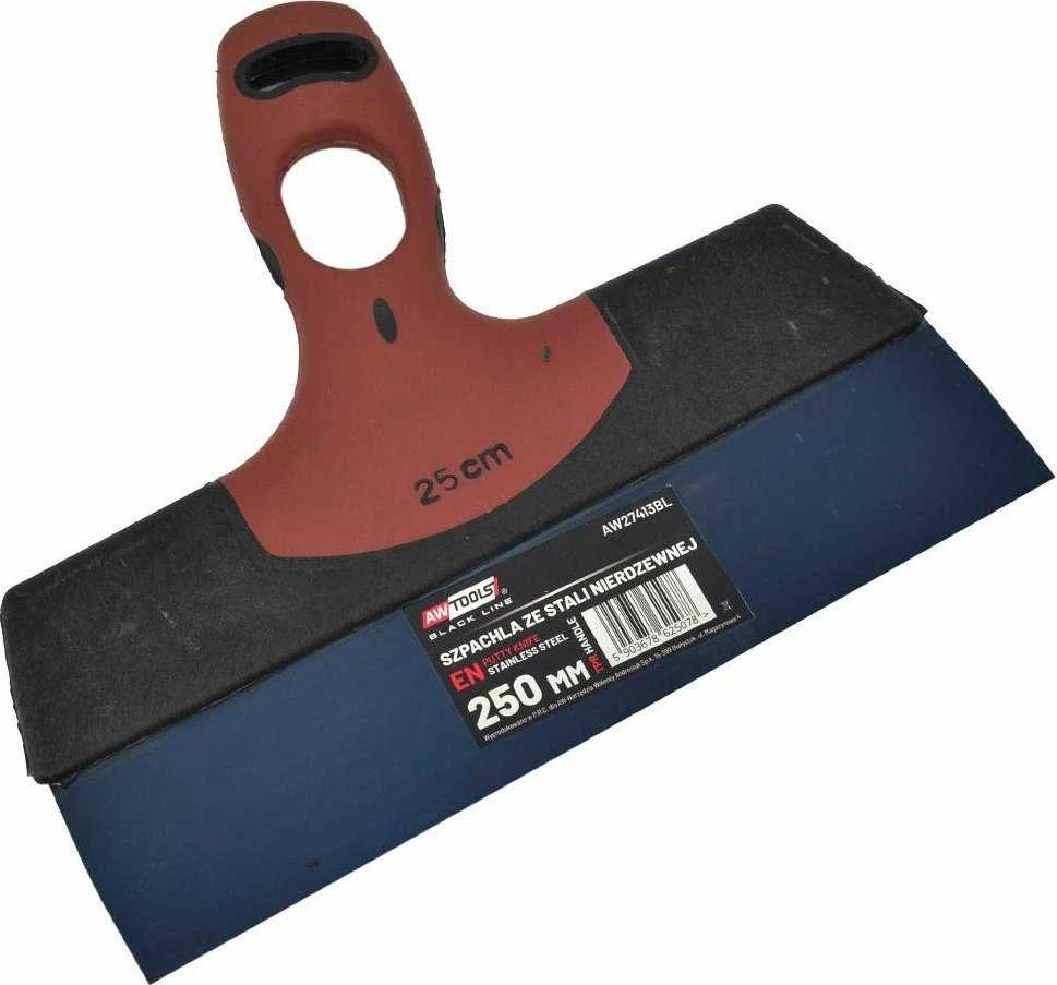 AW-Tools AWTOOLS GLAISTYKLĖ NERŪDIJANČIO PLIENO 250mm SU RANKENA TPR