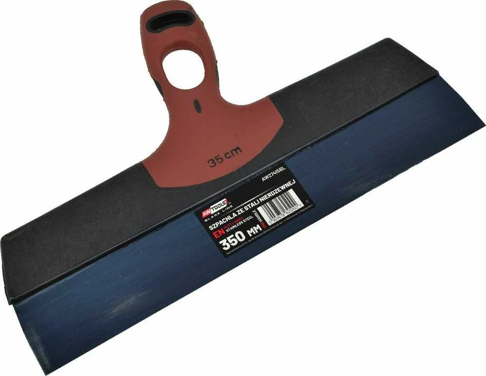 AW-Tools AWTOOLS NERŪDIJANČIO PLIENO GLAISTYKLĖ 350mm SU TPR RANKENA