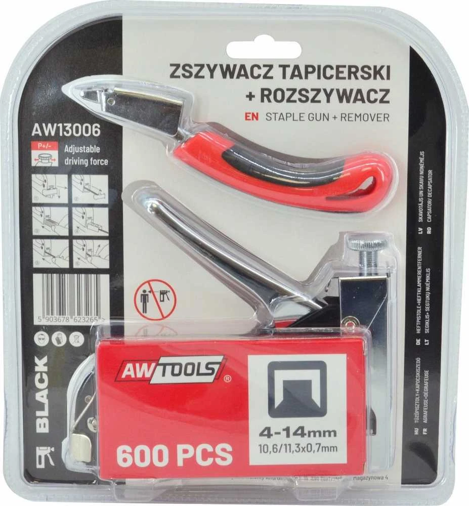 AW-Tools AWTOOLS SEGTUVAS 4-14mm METALINIS Juodas + SEGTUKŲ IŠĖMIKLIS