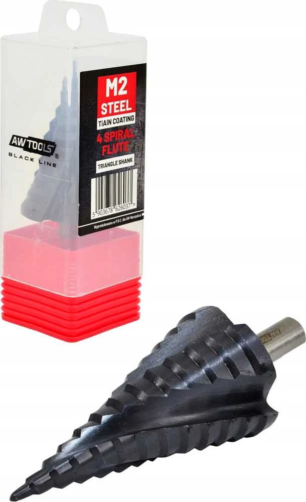AW-Tools AWTOOLS LAIPTINIS SPIRALINIS GRAŽTAS M2-TiAlN / 4-20mm /BL