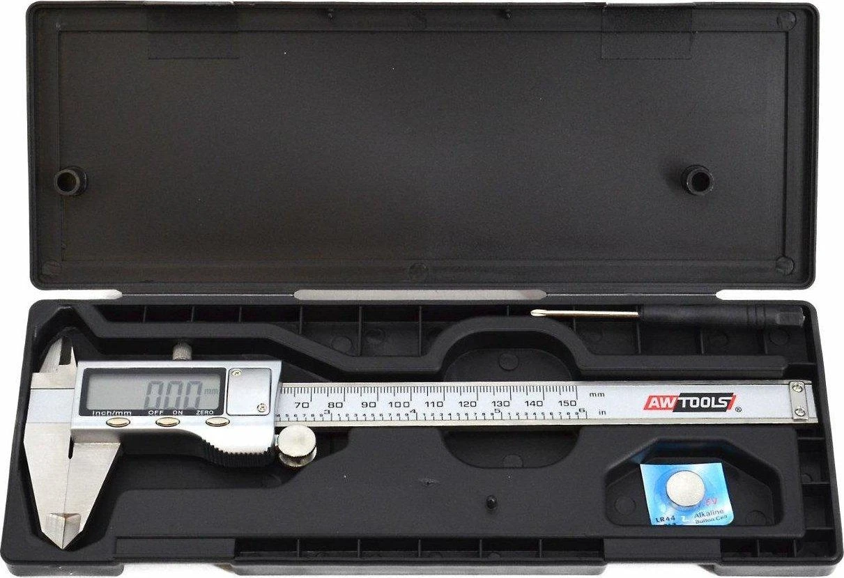 AW-Tools Slankmatis elektroninis AWTOOL 150mm 0.01mm