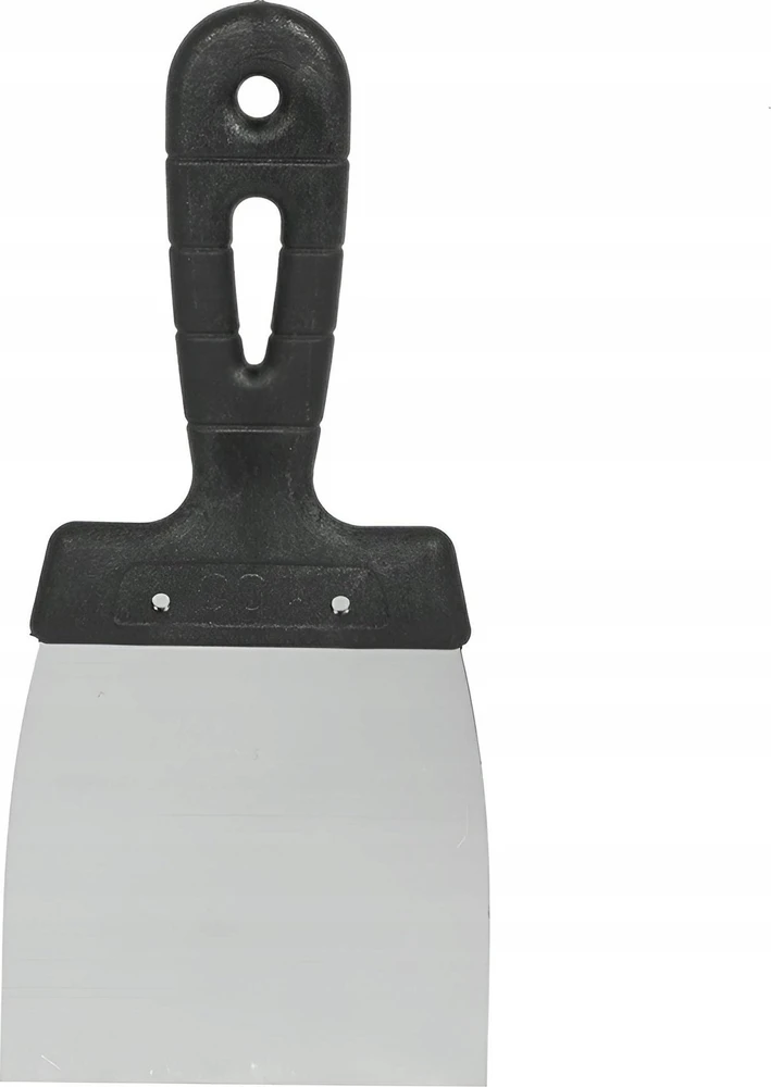 AW-Tools AWTOOLS GLAISTYKLĖ NERŪDIJANČIO PLIENO 100mm PLASTIKINĖ RANKENA JUODA