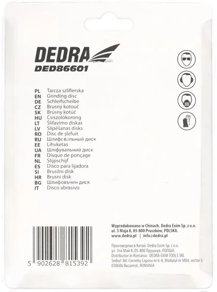 Dedra Tarcza keramikinė do ostrzenia łańcuchów 108x23x3,2mm do ded8660