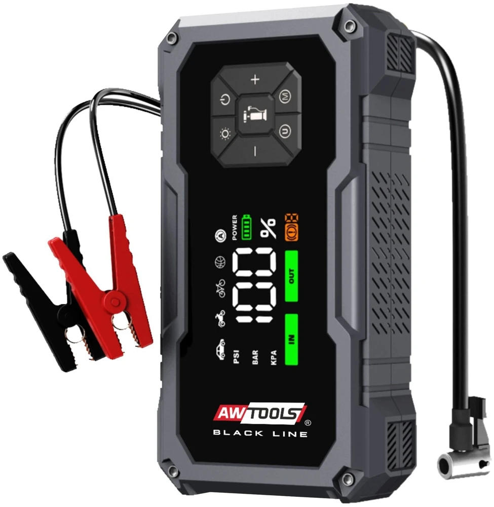 AW-Tools AWTOOLS PALEIDIMO ĮRENGINYS SU KOMPRESORIUMI IR IŠORINE BATERIJA 7200mAh