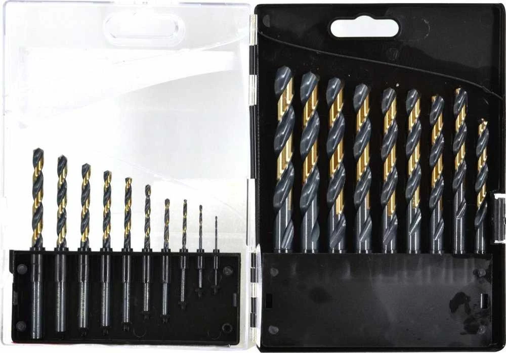 Grąžtas AW-Tools AWTOOLS GRĄŽIAUS METALAS HSS M2 RINKINYS 19 vnt. / 1,0-10,0 mm / PREMIUM